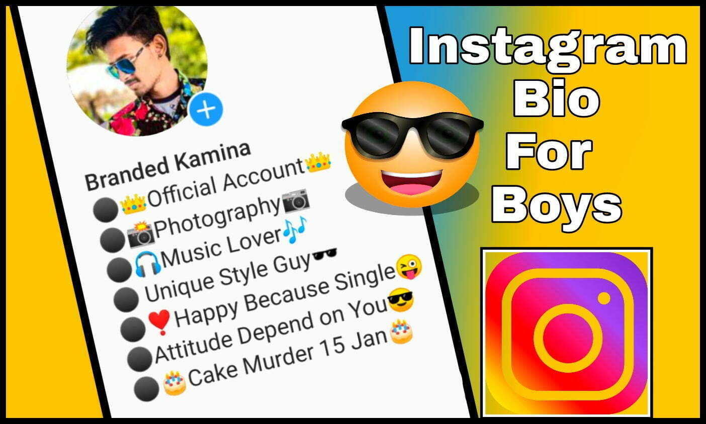 Instagram bio for boys