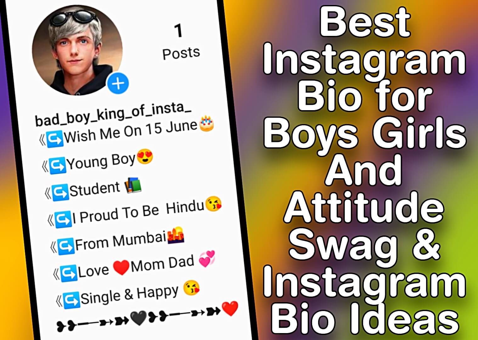 Instagram bio