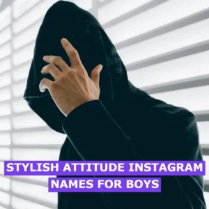 Stylish Attitude Names For Instagram For Boy